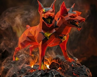 Cerberus Boss from Old School RuneScape - OSRS decor, RuneScape Gift