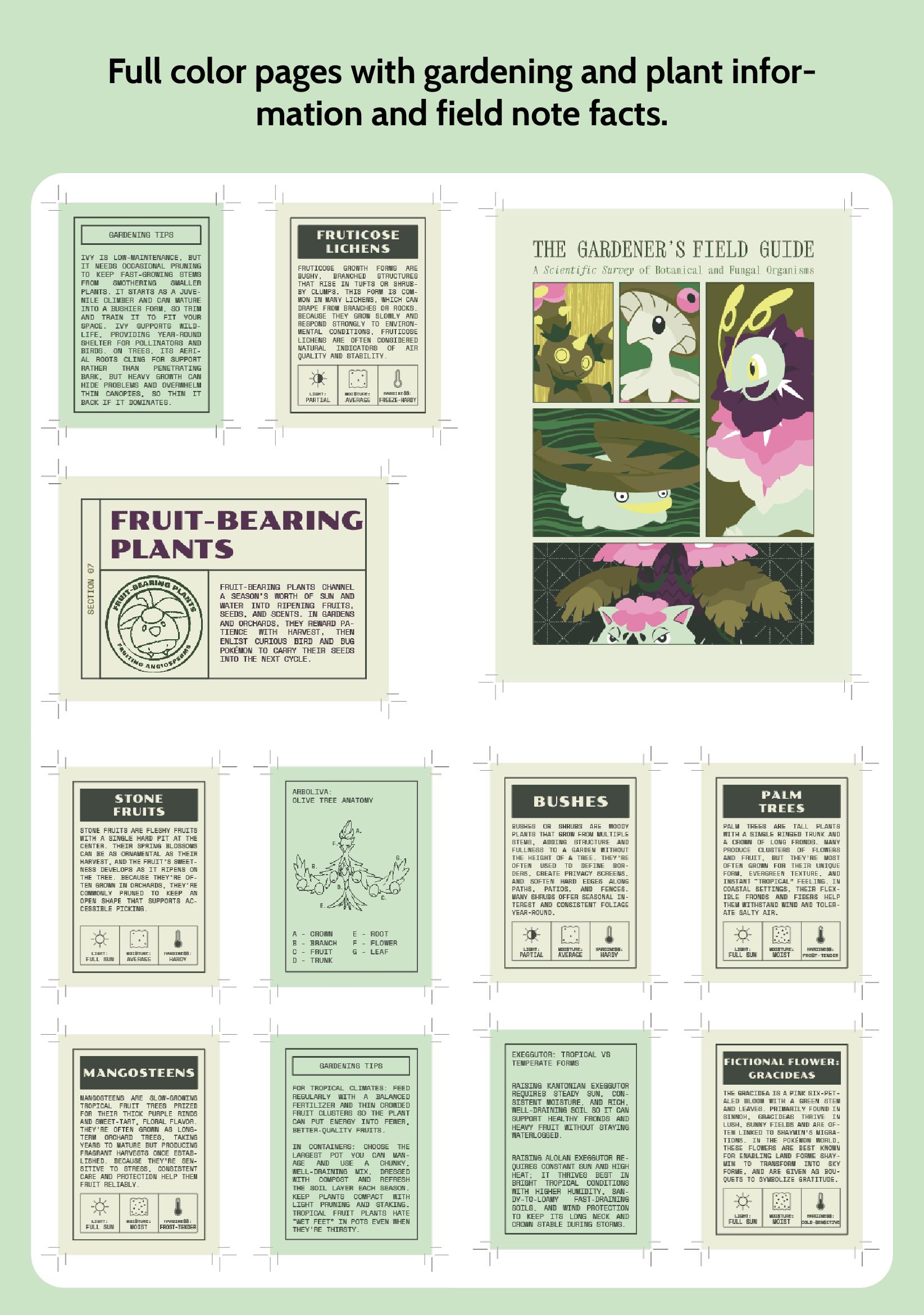 Gardening Field Guide Printable Binder Inserts | 54 Cards + Inside Cover | Instant Digital ...