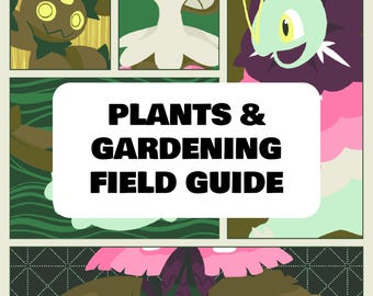 Gardening Field Guide Printable Binder Inserts | 54 Cards + Inside Cover | Instant Digital Download