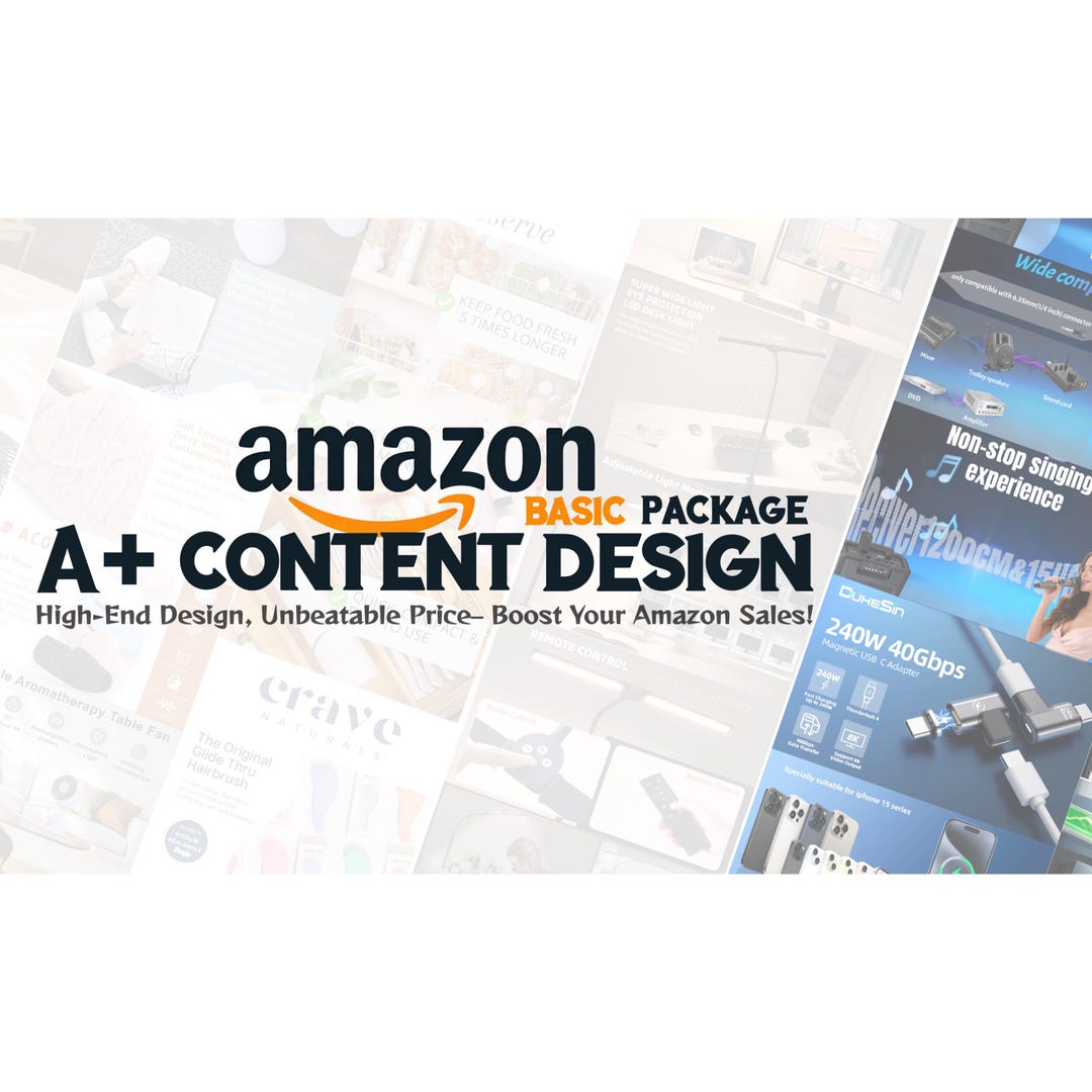 Product A+ Content Design – New Product Package(5 Modules) - Etsy