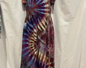 Tie dye dress with pockets