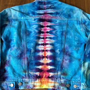 Jean jacket tie dye
