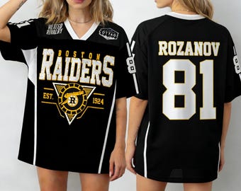 Vintage stijl ROZANOV HOLLANDER jersey, verwarmd op rivaliteit geïnspireerd shirt, hockeyromantiek shirt, aangepaste naam en nummer op film geïnspireerd shirt