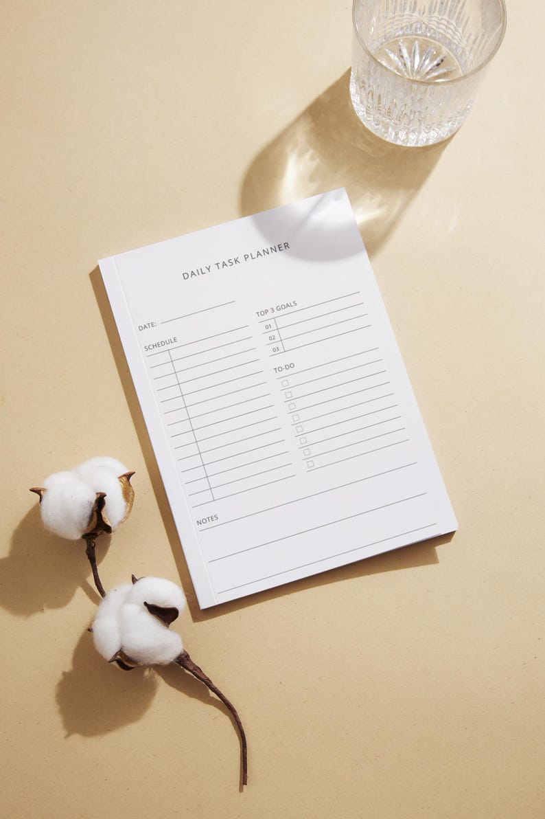 Daily Workday Planner Printable | Structured Work Schedule & Task List ...