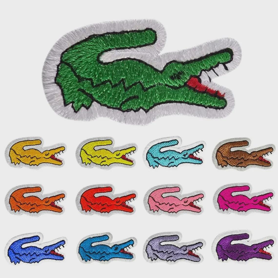 り*く様 00s archive LACOSTE elbow patch blo Lacoste Crocodile Patch - Etsy