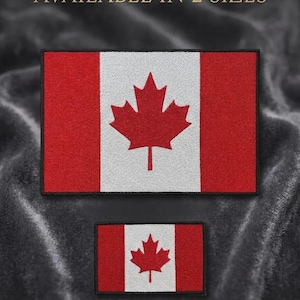 Canada Flag Embroidered Patch Iron On Sew On Maple Leaf Badge Jacket Backpack Applique Canadian Flag Patch