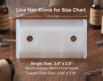Double Sided Pet Flea Comb Fine Tooth Lice and Nit Remover for Dogs Cats, Plastic Grooming Comb for Fur Cleaning