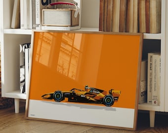 McLaren F1 2026 | Formula One Car Illustration Poster Print | Car Wall Art