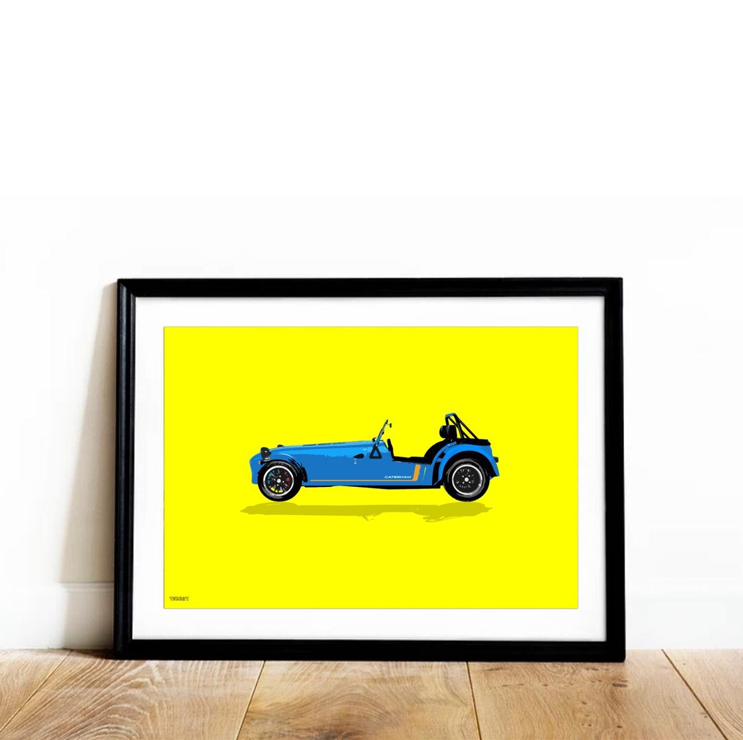 Caterham Vector Graphics Caterham Seven 360R Print | Kit Car Illustration Poster | Car Wall Art ...