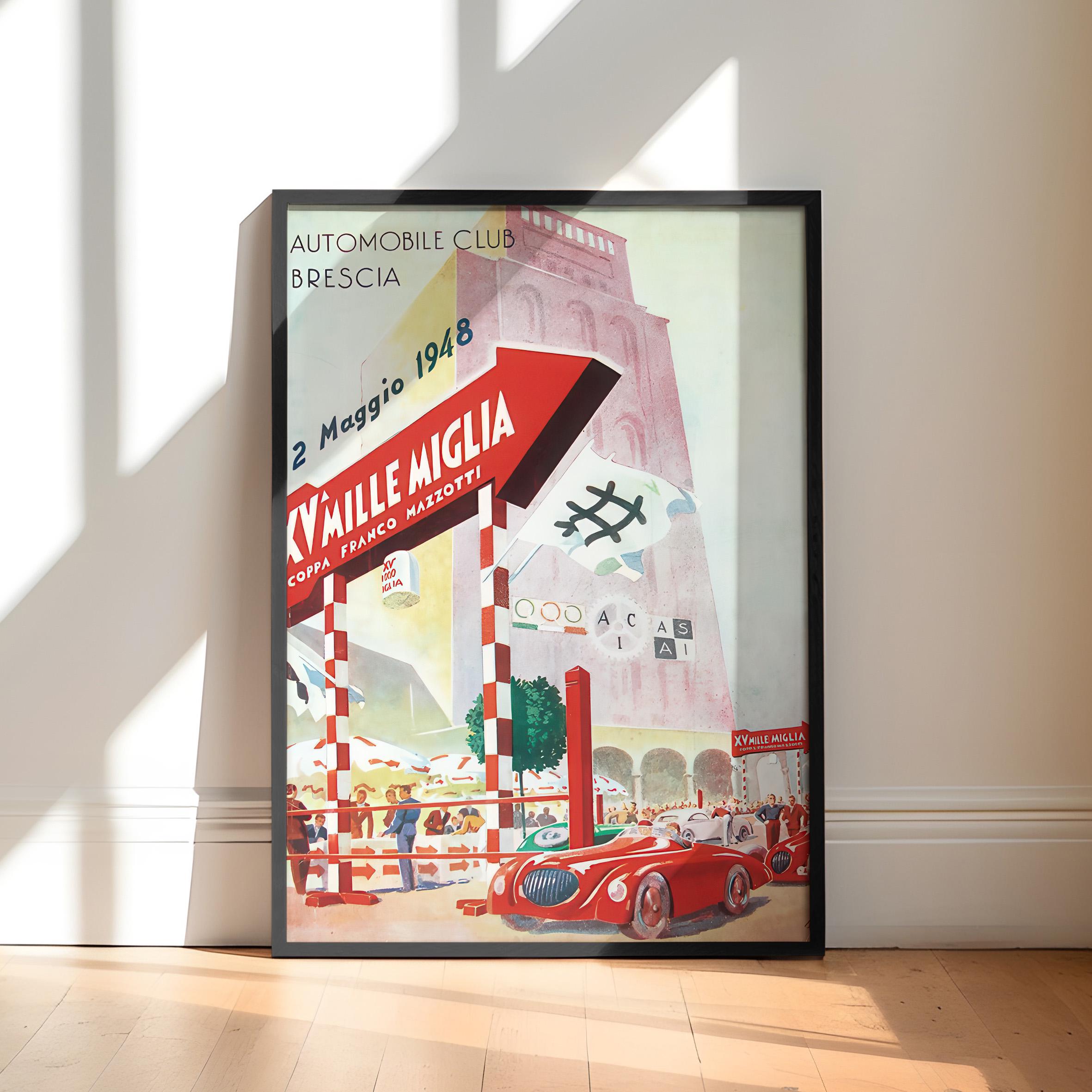 Mille Miglia Poster - Etsy