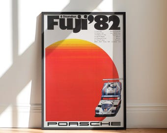 Fuji 1982 Porsche | Porsche 956 Poster Art