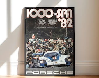 Porsche 1000km 1982 | Spa Francorchamps Art Print