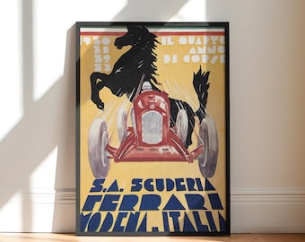 Modena Italy | Motorsport Vintage Art Poster