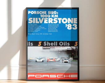 Silverstone 1983 Porsche | Motorsport Poster Art