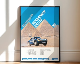 Porsche Rally 1985 | Porsche 959 Poster Art