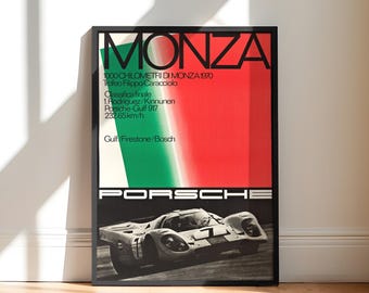Monza 1970 Porsche / Porsche 917 Arte del cartel