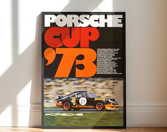 Porsche Cup 1973 | Porsche Carrera RSR Poster Art