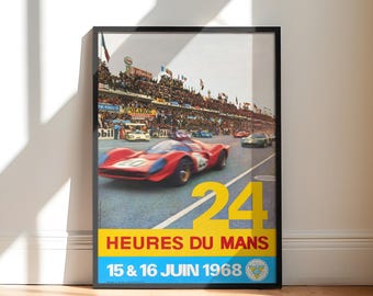 1960's Endurance Racing Poster | Vintage Art