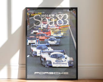 Porsche 1000km 1983 | Spa Francorchamps Art Print