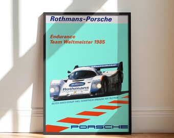 Porsche 1985 | Porsche 962 Poster Art