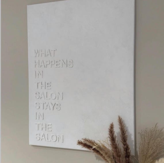 Quote 3D Bespoke Textured Canvas | Any Personalisation