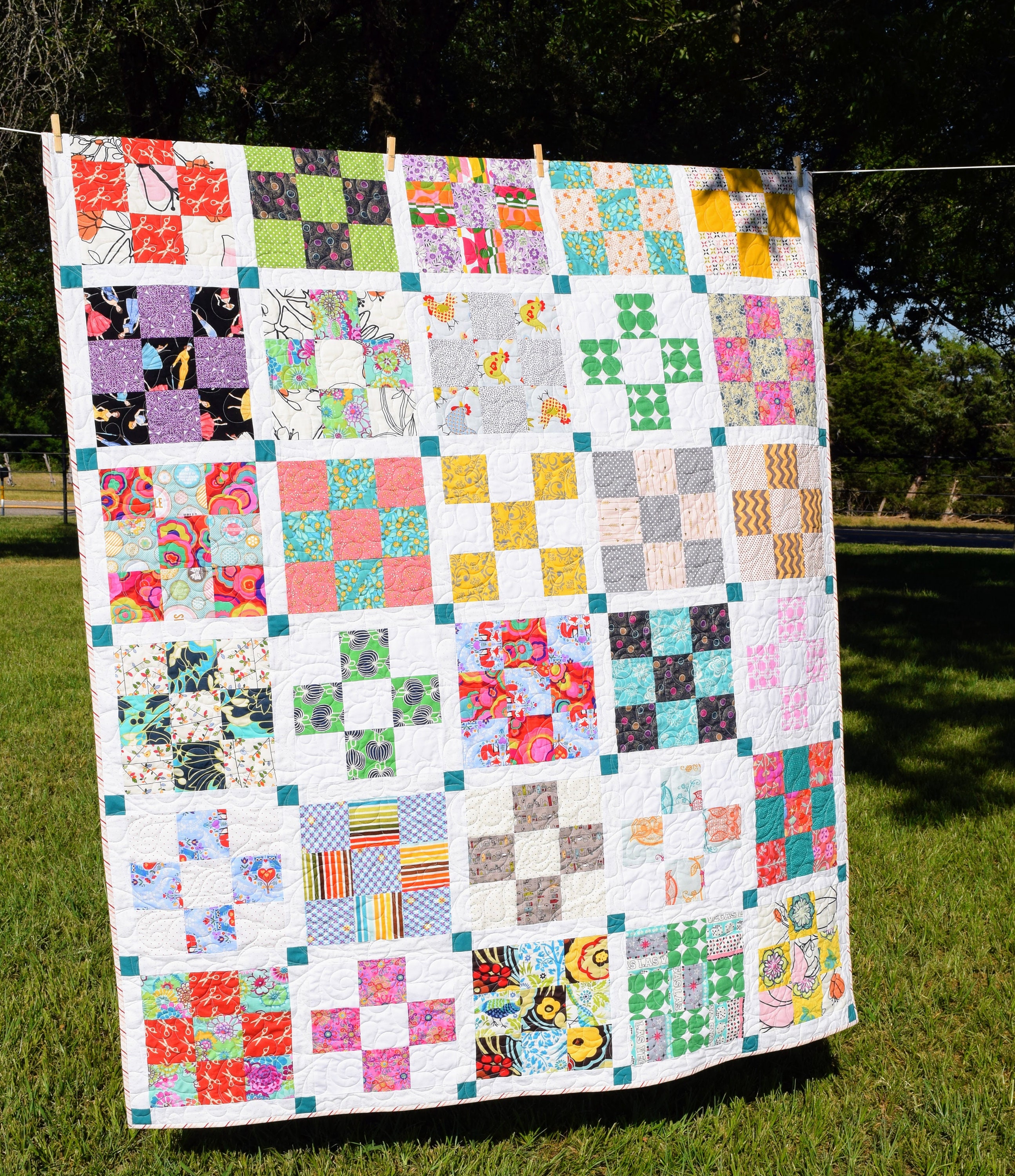 Scrappy Lap Quilt Lightweight - Etsy