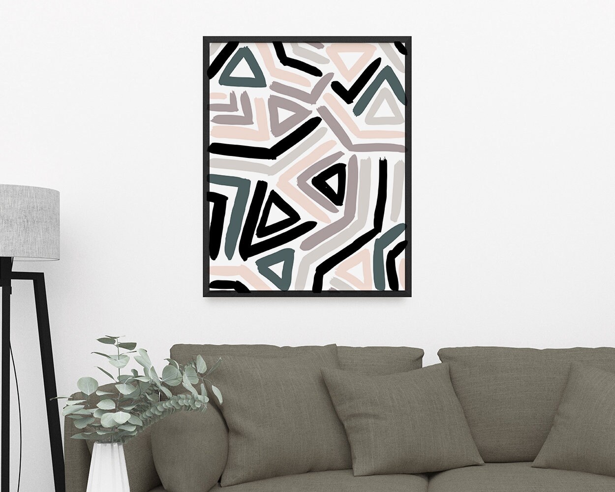Extra Large Abstract Art Print / Printable Oversized Artwork / Etsy
