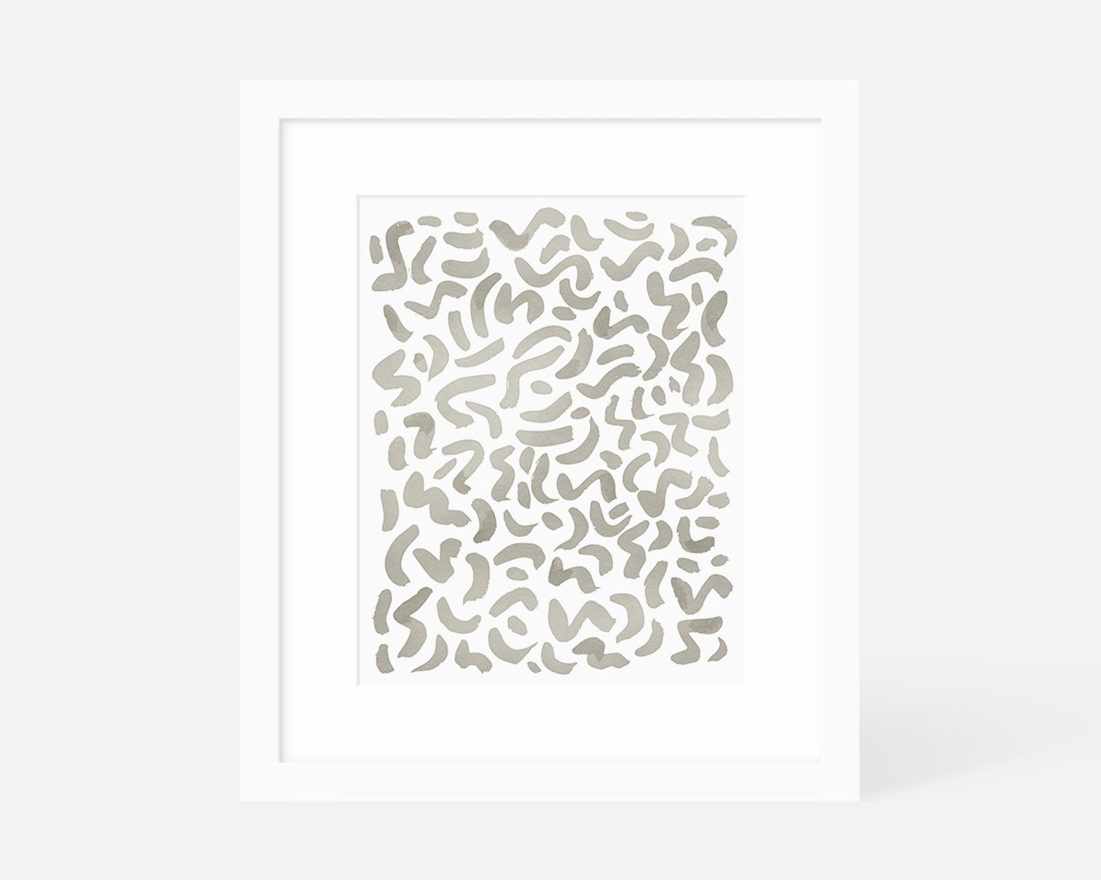 Neutral Wall Art / Abstract Art Print / Modern Boho Wall Art / Etsy