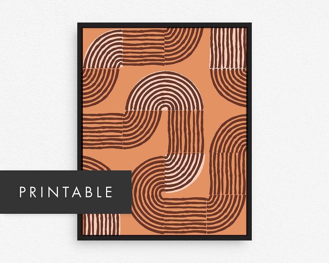 Extra Large Printable Art Print / Oversized Mid Century Modern Wall Art ...