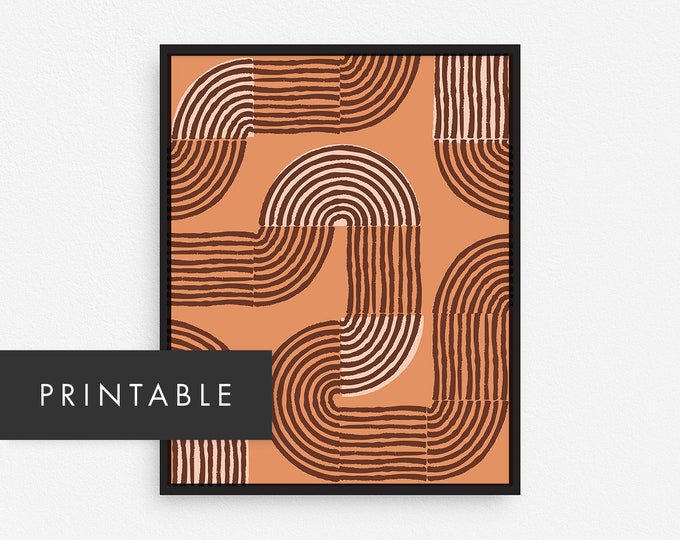 Extra Large Printable Art Print / Oversized Mid Century Modern Wall Art