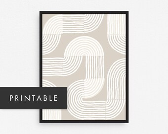 Extra Large Abstract Art Print / Printable Oversized Artwork / | Etsy