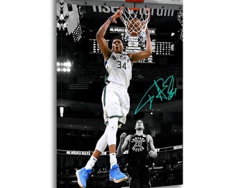 Sport Poster Basketball Player Gianni AntetokounmpoDunk Poster Badezimmer Schlafzimmer Wohnzimmer Home Decor