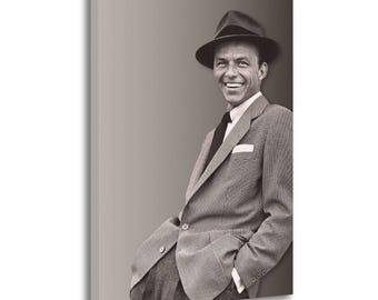 Frank Sinatra Leinwanddruck, Vintage Stil Wandkunst
