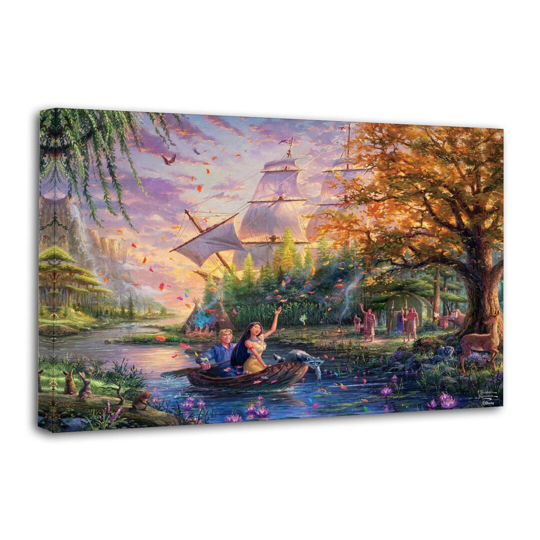 Princess Collection Falling in Love Art Painting Wall Decor Artwork ...