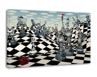 Fantasy Schach Digital Art By Poster Badezimmer Schlafzimmer Wohnzimmer Wohnkultur