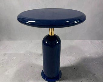 ポストモダンメタル台座コーヒーテーブル