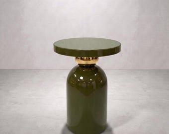 Cylindrical Globe Modern Side Table