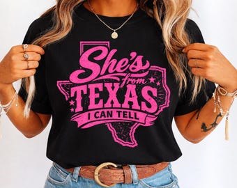 She’s from Texas PNG | Country Graphic (Digital Download)