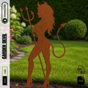 Garden Devil DXF File  CNC Metal Art