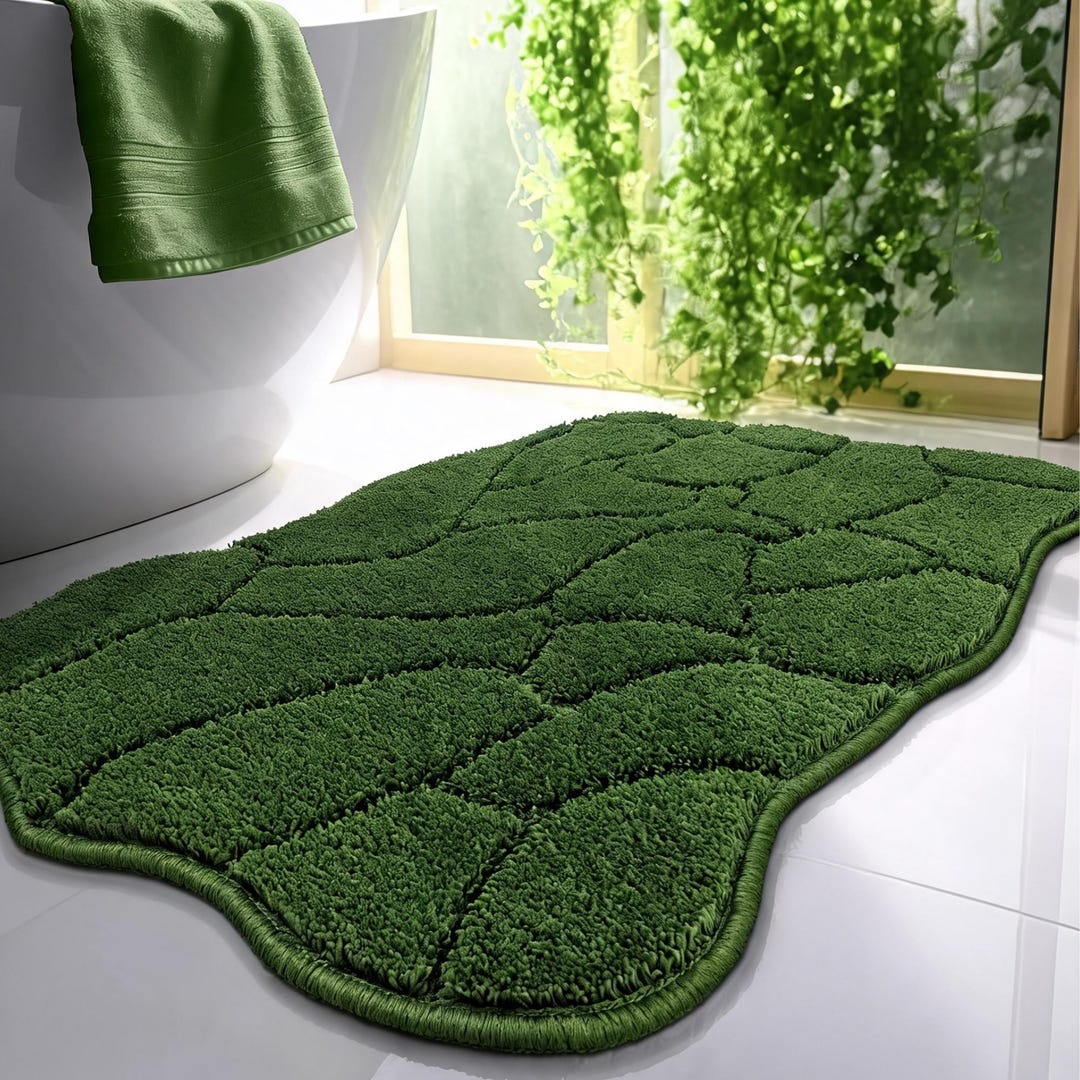 Forest Green Bath Rugsnull