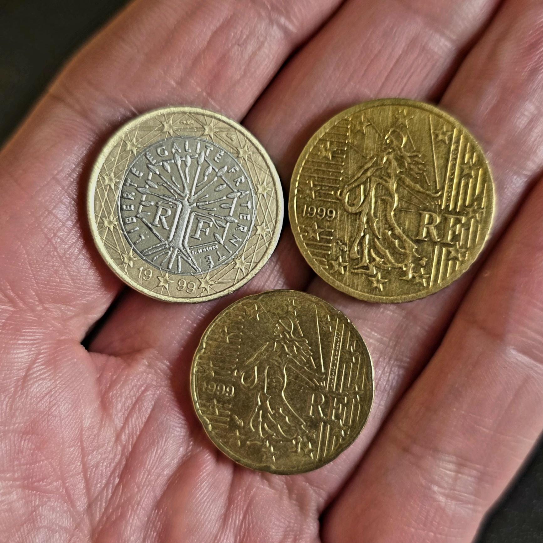 Rare euro coins liberte egalite fraternite 1999 - Etsy 日本