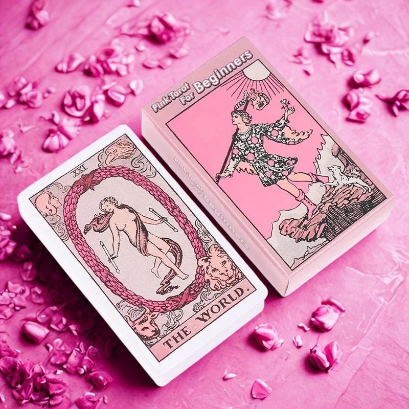 Pink tarot deck - Etsy 日本