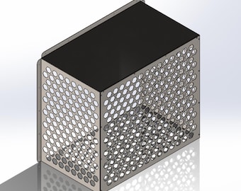 DXF Laser Cut AC Cover, 18000 BTU Air Conditioner Enclosure, Hvac Unit Cover Design, Pdf Step Cnc Files