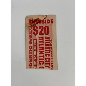 Vintage ECW Live Event Tickets Wildwood NJ August 1998 Ringside Ticket Stubs image 7