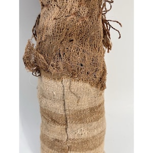 Vintage Chancay Peruvian Funerary Doll 10.5" Tall Mother & Child Burial Doll image 8