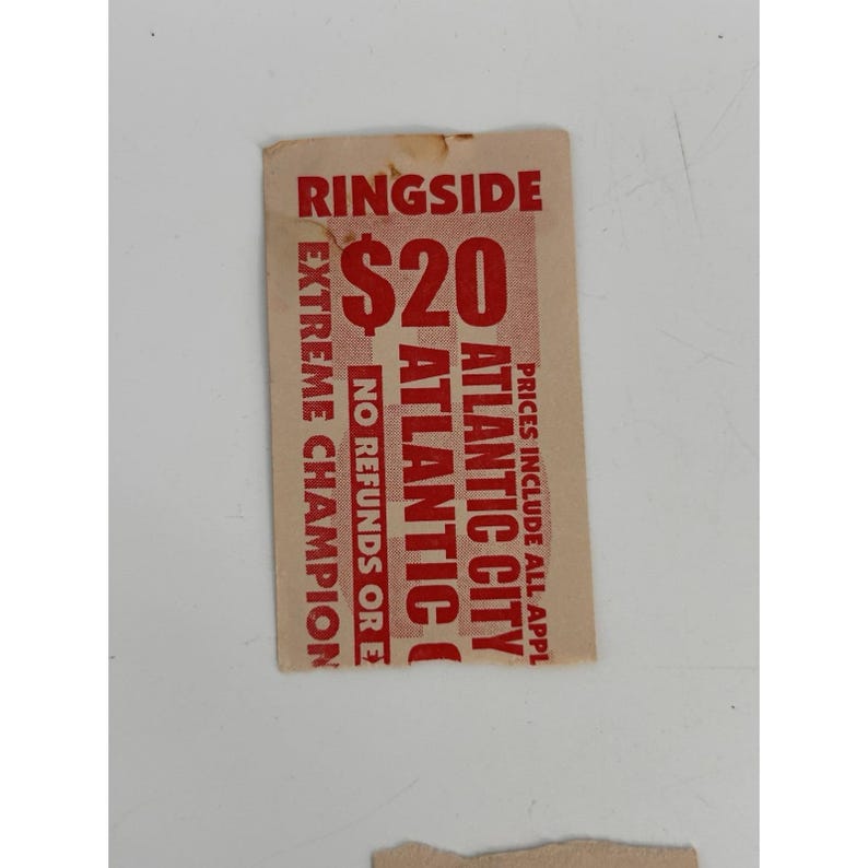 Vintage ECW Live Event Tickets Wildwood NJ August 1998 Ringside Ticket Stubs image 5
