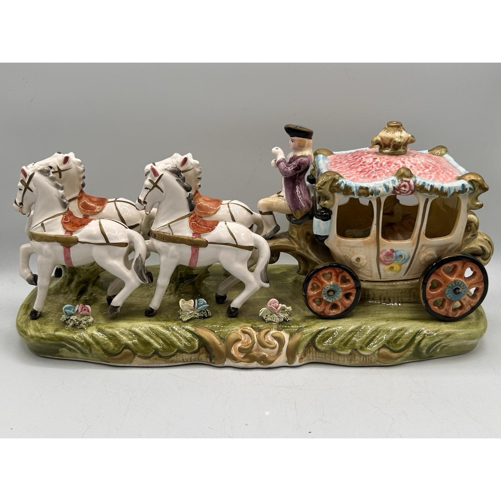 Capodimonte Horse and Carriage - Etsy