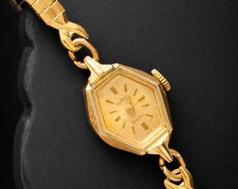 Vintage Zodiac Custom Mechanical Watch – Octagonal 10K RGP Case, Gold Filled Bracelet