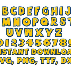 Toy Story SVG Clipart Bundle & Alphabet, Buzz Lightyear Woody Jessie PNG, Toy Story Cut Files for Cricut Silhouette, Digital Download PNG
