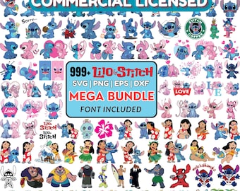 999+ Stichdateien, Stich SVG, Stich Bundle, PNG Stich, Stich Clipart, Lilo und Stich SVG, Cricut svg, Silhouette svg, Stich geschichtet